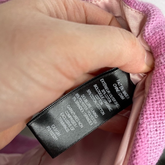 SIMONS cropped checkers jacquard pink bralette - Picture 5 of 7